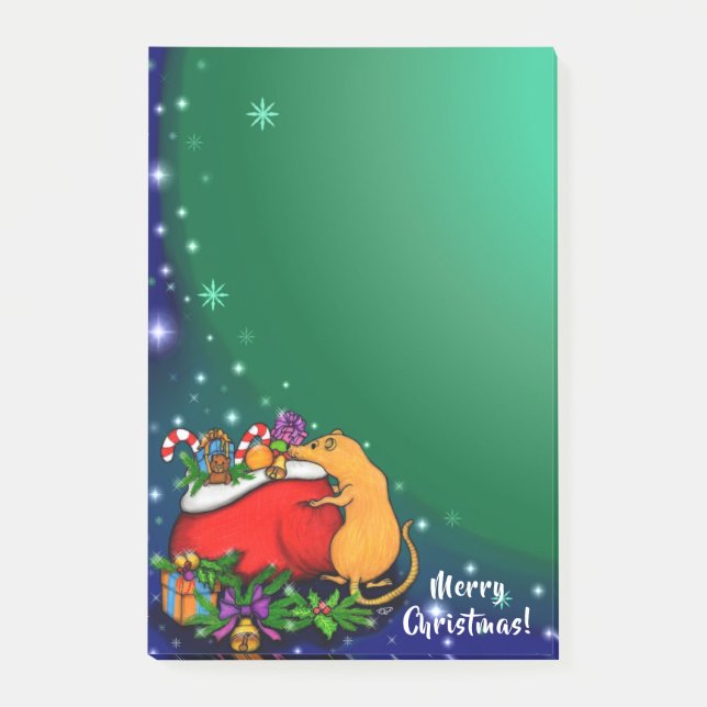 Bloco De Notas Feliz Natal com o Príncipe Rato (Frente)