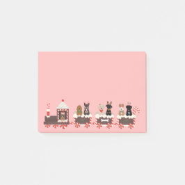 Bloco De Notas Feliz Natal de Cachorro Comboio