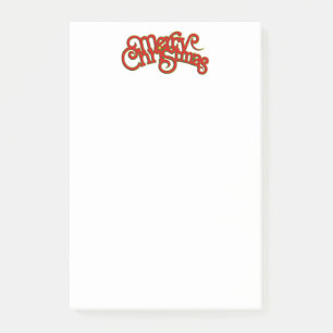 Bloco De Notas FELIZ NATAL - design de texto do Xmas do vintage