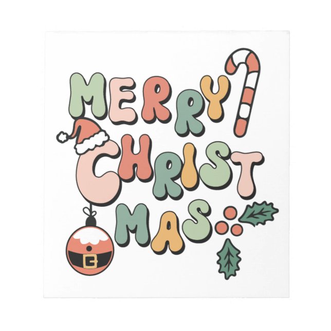 Bloco De Notas Feliz Natal Feliz Natal (Frente)