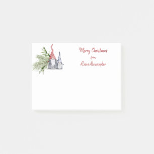 Bloco De Notas Feliz Natal Gnomo Escandinavo Festivo