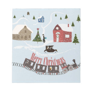 Bloco De Notas Feliz Natal, Retro