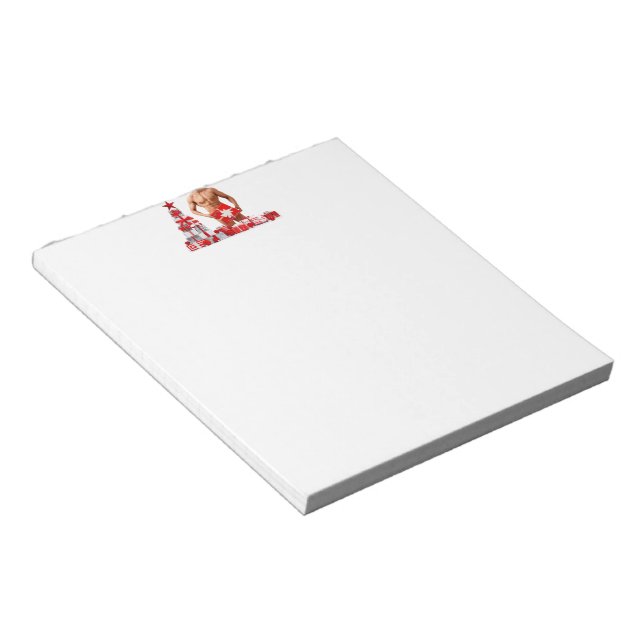 Bloco De Notas Feliz Natal SlipperyJoe presente vermelho branco p (Inclinado)