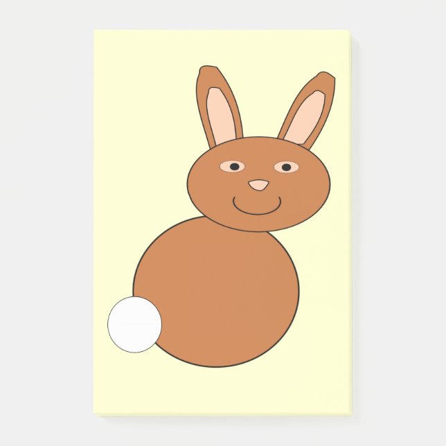 Bloco De Notas Felz pascoa Bunny Posta que anota Pad (Frente)