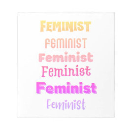 bloco de notas feminista