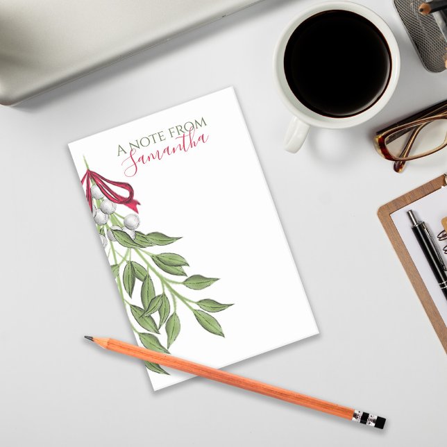 Bloco De Notas Feriado de Natal Elegante Personalizado (Criador carregado)