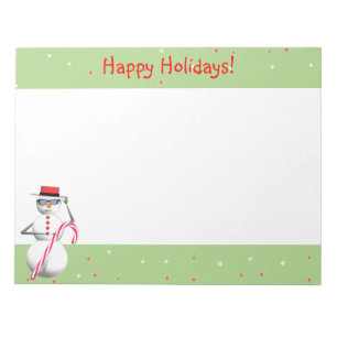 Bloco De Notas Feriado de Natal Snowman