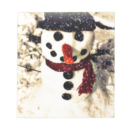 Bloco De Notas Feriado Deixe-o nevar um boneco de neve
