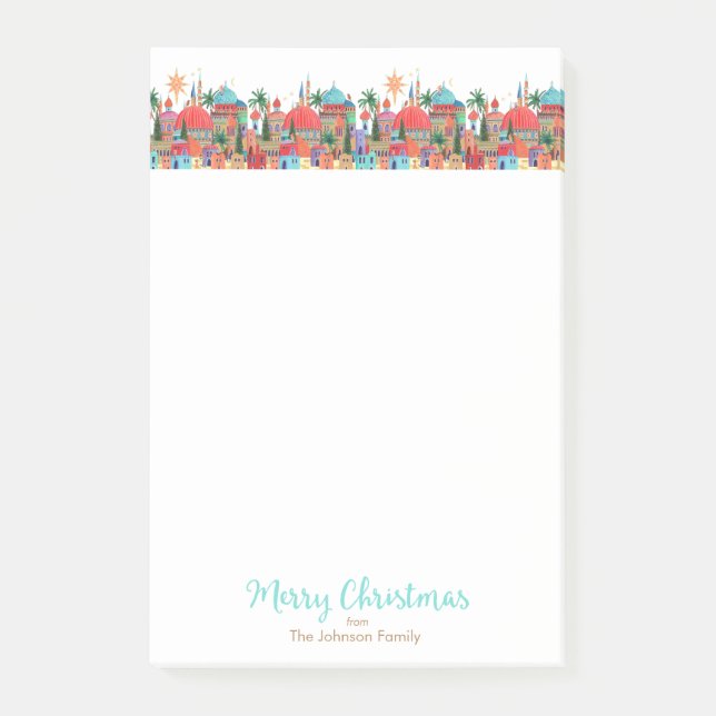 Bloco De Notas Feriado Natal | Notas | Notas Adesivas (Frente)