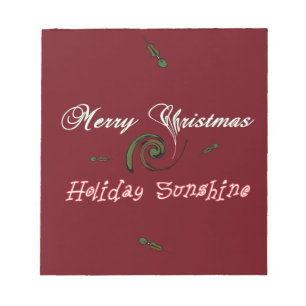Bloco De Notas Feriado Vermelho Feriado de Natal Desejo Sol.png