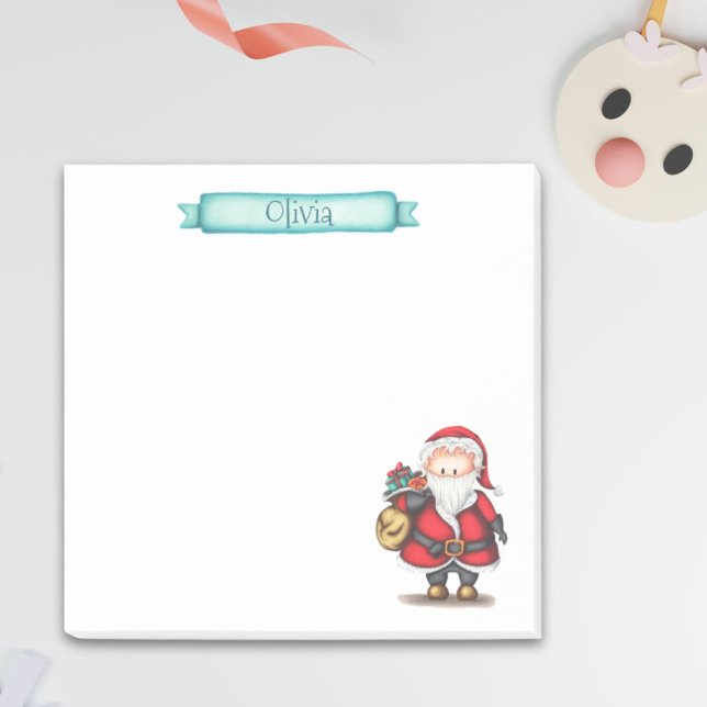 Bloco De Notas Feriados do Papai Noel Personalizados (Criador carregado)