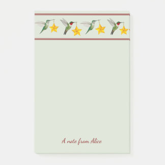 Bloco De Notas Feriados Personalizados Beija-flores