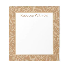 Bloco De Notas Fern deixa o notebook Camel