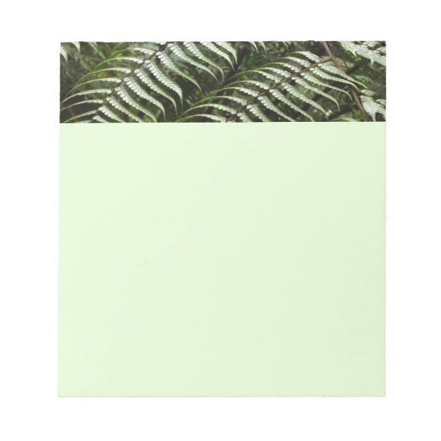 Bloco De Notas Fern Fronds II Dark Green Nature (Frente)