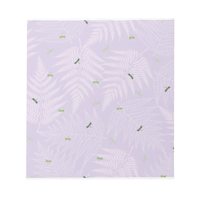 Bloco De Notas Ferns & Dragonflies (Frente)
