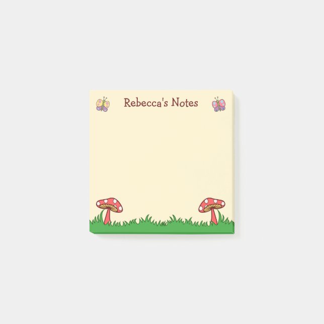 Bloco De Notas Ferramenta de Cogumelo Bastante Personalizada (Frente)