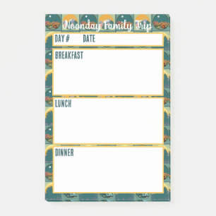 Bloco De Notas Ferramenta de Planeamento de Refeições do Menu de