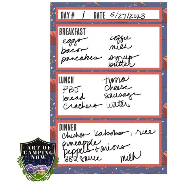 Bloco De Notas Ferramenta de Planeamento de Refeições do Menu de  (Criador carregado)