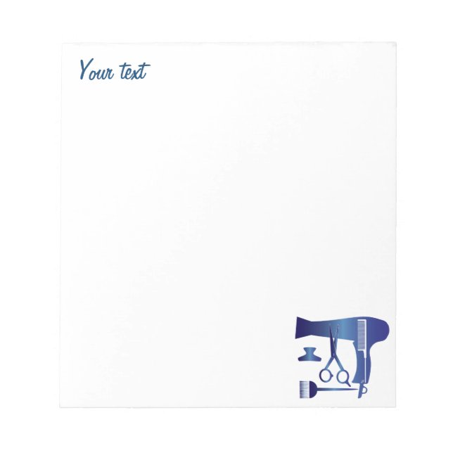 Bloco De Notas Ferramentas de hairstyle (Frente)