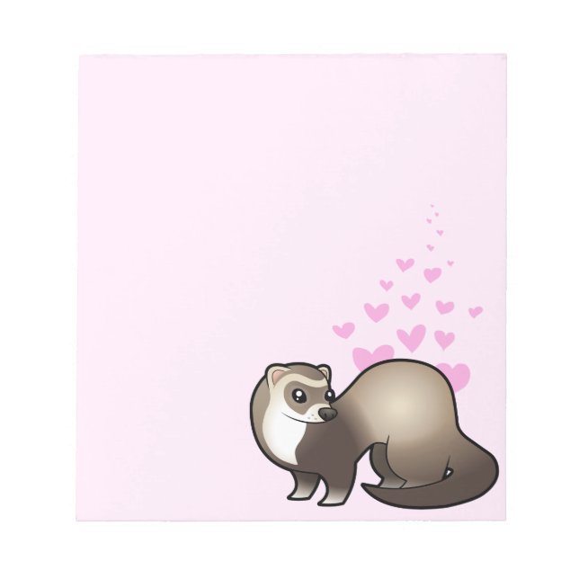 Bloco De Notas Ferret Love (Frente)