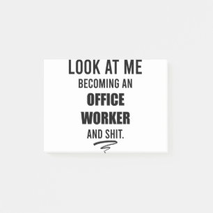 Bloco De Notas Festa do Office Worker T-Shirt Office Poste engraç