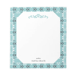 Bloco De Notas Festive Royal Botanical Robin's Egg Blue