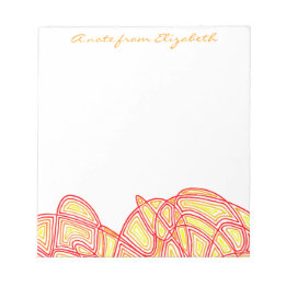 Bloco De Notas Fiery Waves