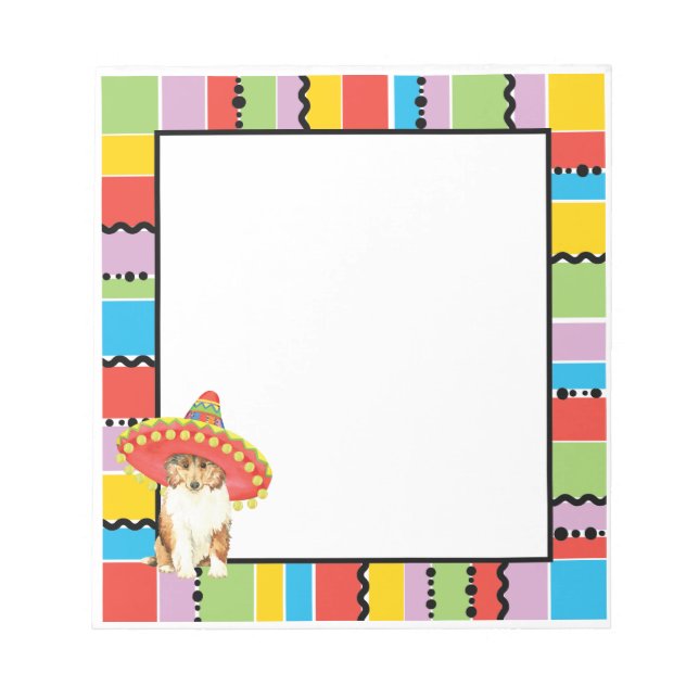 Bloco De Notas Fiesta Collie Notepad (Frente)