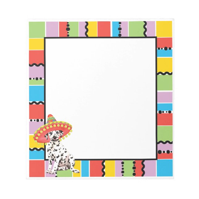 Bloco De Notas Fiesta Dalmatic (Frente)