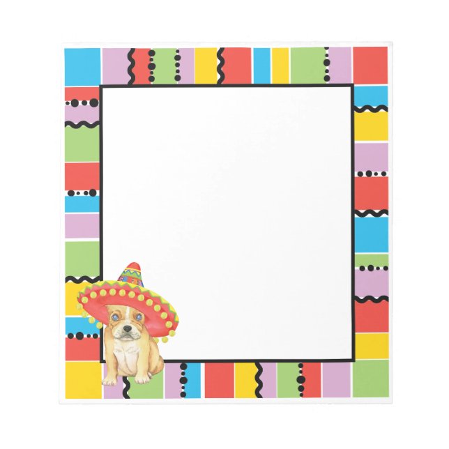 Bloco De Notas Fiesta Frenchie (Frente)
