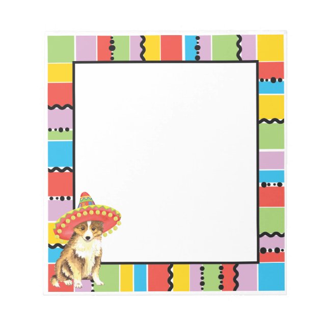 Bloco De Notas Fiesta Sheltie (Frente)