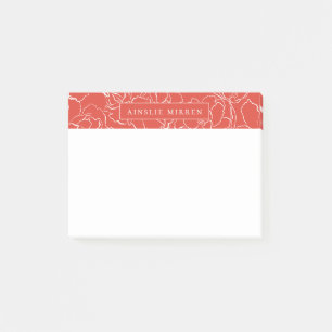 Bloco De Notas Fiesta Simplesmente Personalizada Floral
