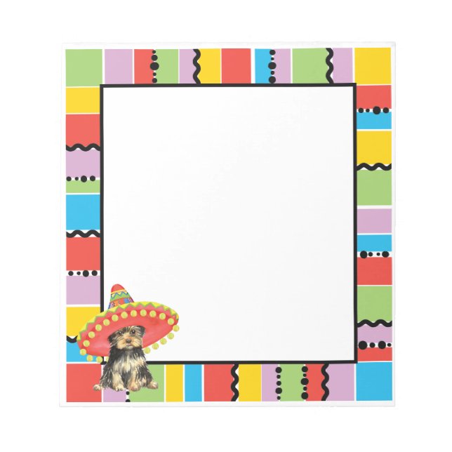 Bloco De Notas Fiesta Yorkie (Frente)