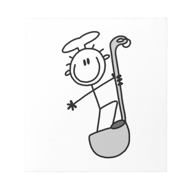 Bloco De Notas Figura de Palito de Chef com Concha (Frente)