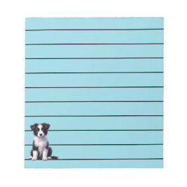 Bloco De Notas Filhote de Border Collie Fofo