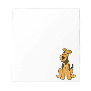 Bloco De Notas Filhote de cachorro engraçado do cão de Airedale