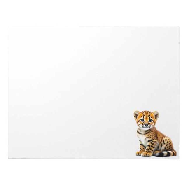 Bloco De Notas Filhote de leopardo (Frente)