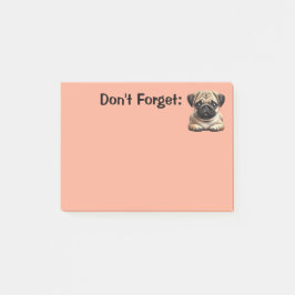 Bloco De Notas Filhote de Pug