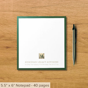 Bloco de Notas Financeiro Elegante