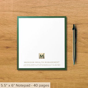 Bloco de Notas Financeiro Elegante
