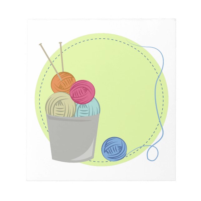 Bloco De Notas Fios de tricô (Frente)