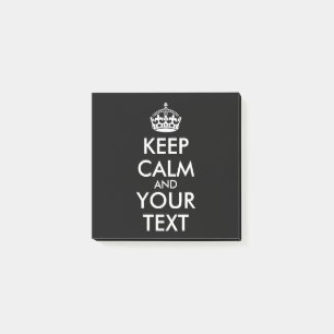 Bloco De Notas Fique calma e continue - Crie o seu