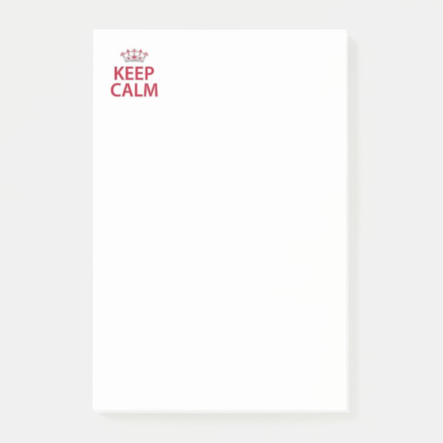 Bloco De Notas Fique calmo (Frente)