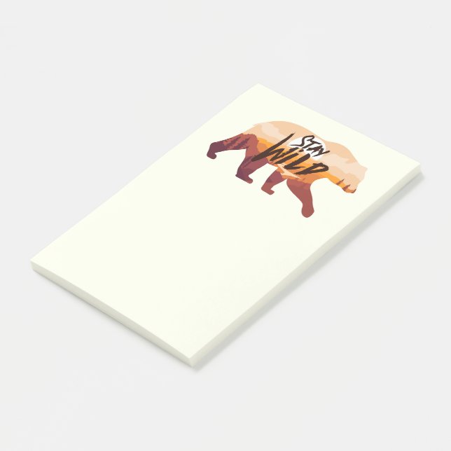 Bloco De Notas Fique Selvagem (Inclinado)