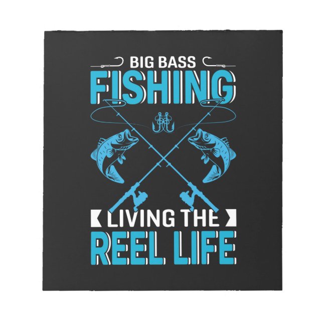 Bloco De Notas Fisher Oferece Grande Pesca Vivendo A Vida (Frente)