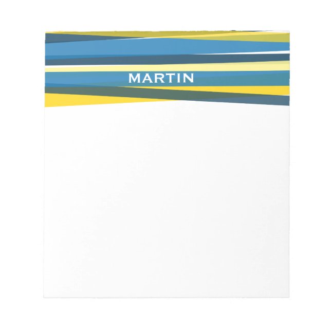 Bloco De Notas Fitas - Azul e Amarelo (Frente)