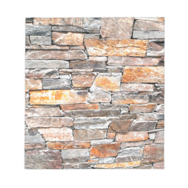 Bloco De Notas Flagstone | padrão natural de pedra | tijolos