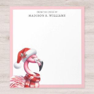 Bloco De Notas Flamingo de Natal tropical