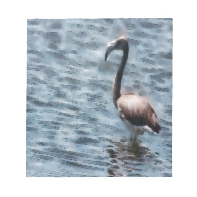 Bloco De Notas Flamingo Frazões Watercolor (Frente)