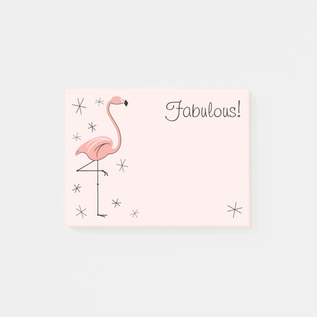 Bloco De Notas Flamingo Pink "Fabuloso!" (Frente)